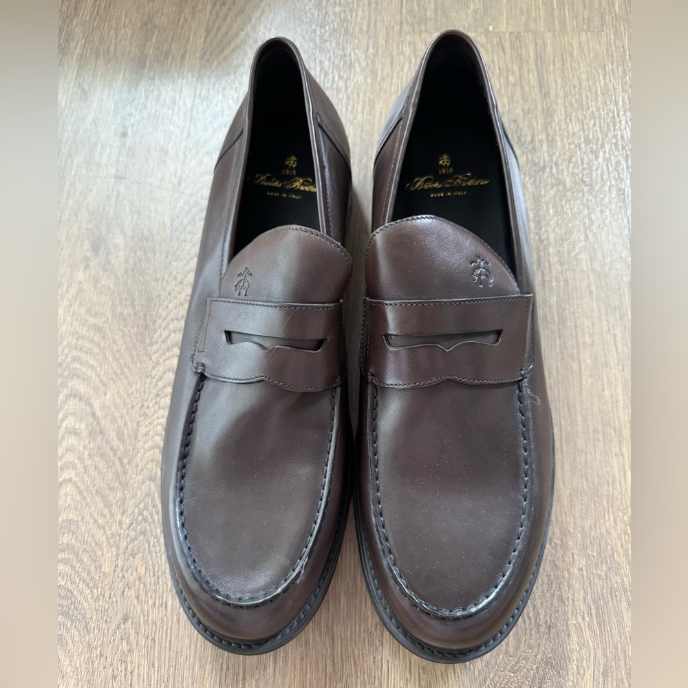 Brooks Brothers Brown Leather Loafers